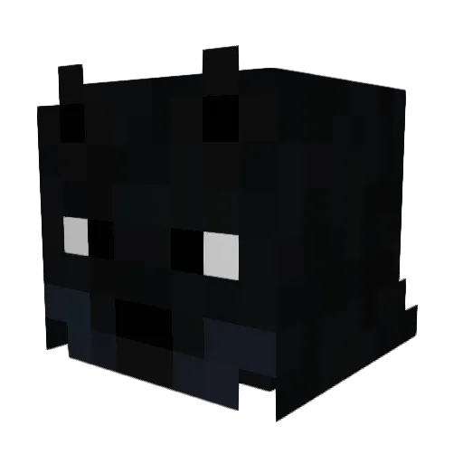 CraftedWolf Minecraft avatar head, 3D render