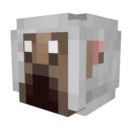 CrafterMakerStar Minecraft avatar head, 3D render