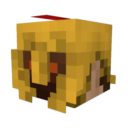 Crafter_Ares Minecraft avatar head, 3D render