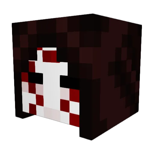 CraftersLegacy Minecraft avatar head, 3D render