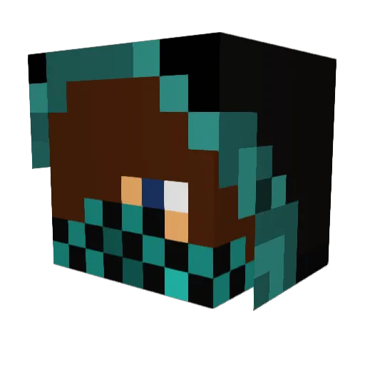 Crafteurloic360 Minecraft avatar head, 3D render