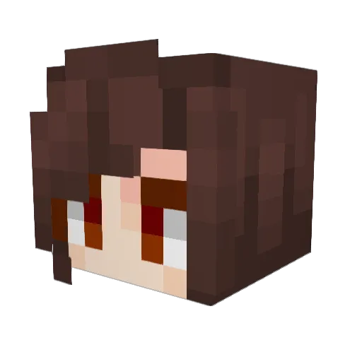 Craftezern Minecraft avatar head, 3D render