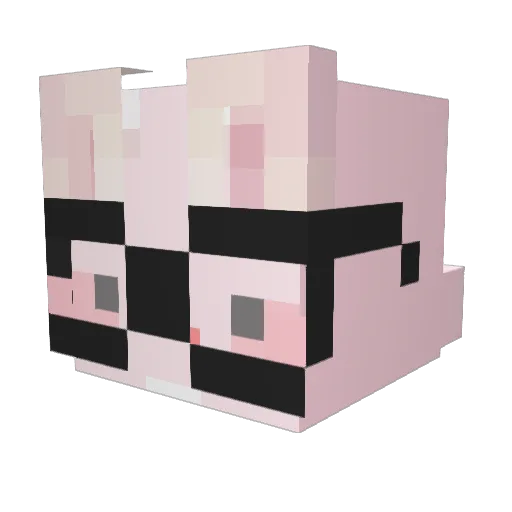 Craftilinker Minecraft avatar head, 3D render