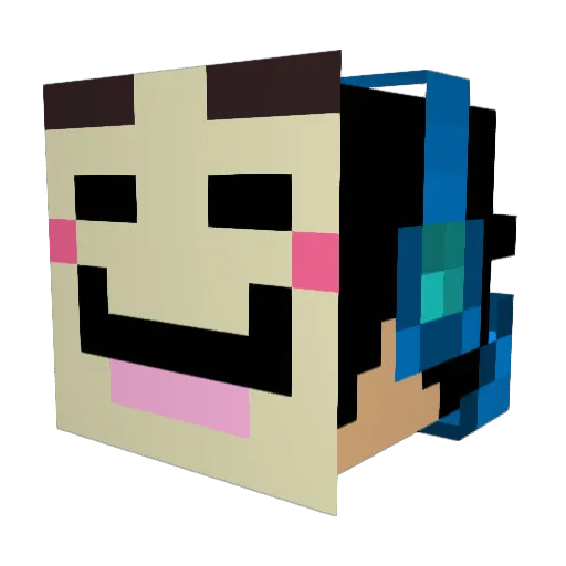 CraftingFre4k Minecraft avatar head, 3D render