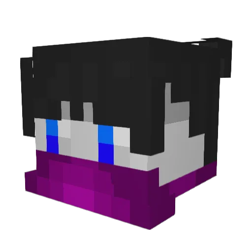 CraftingLuca804 Minecraft avatar head, 3D render