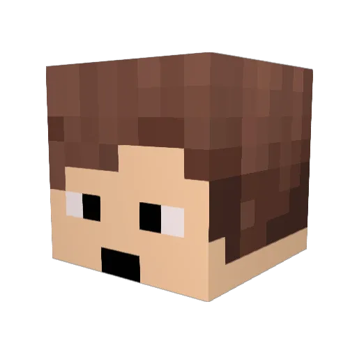 CraftingPhone Minecraft avatar head, 3D render