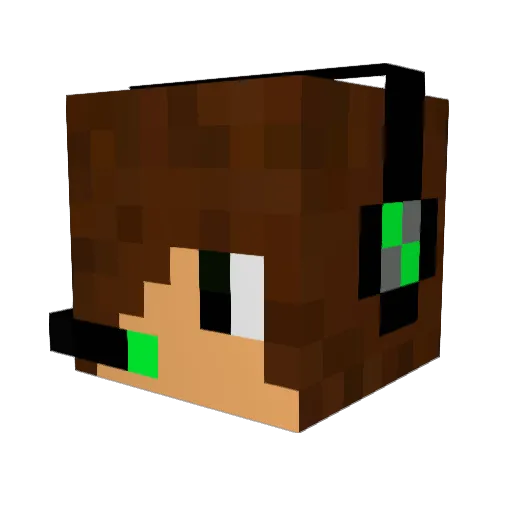 CraftingST Minecraft avatar head, 3D render