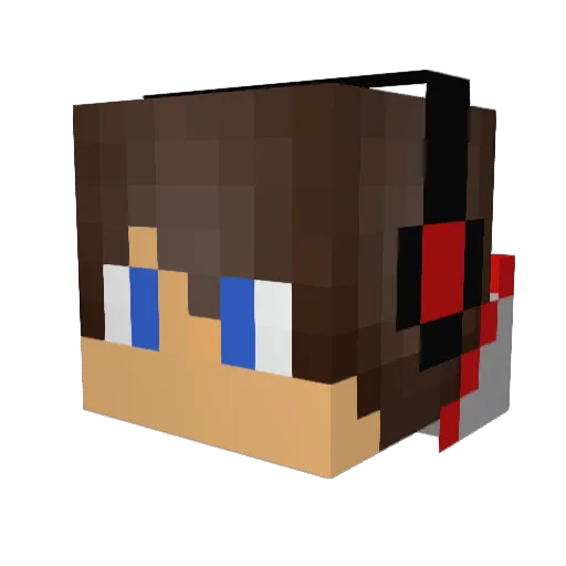 Crafting_Boss Minecraft avatar head, 3D render