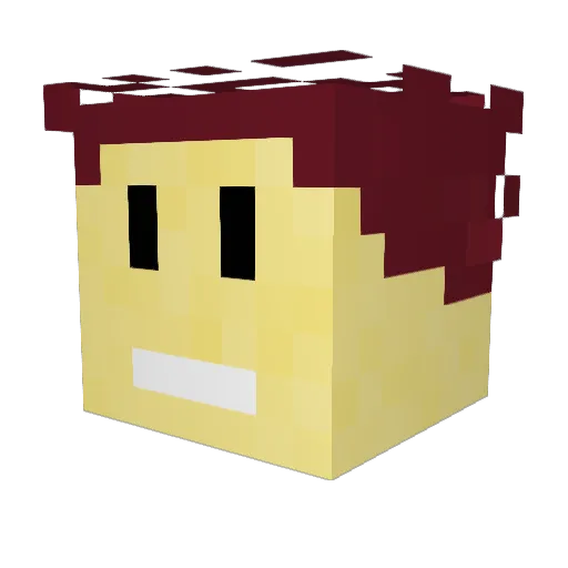 Crafting_Dragons Minecraft avatar head, 3D render