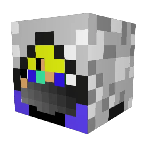 Crafting_Kev Minecraft avatar head, 3D render