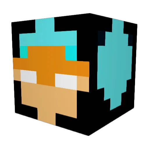 Crafting_Lasse Minecraft avatar head, 3D render