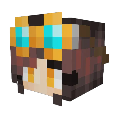 Crafting_Sheep Minecraft avatar head, 3D render