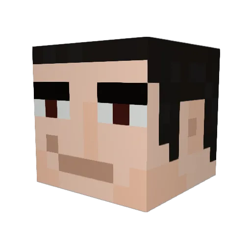 Craftiyoyo Minecraft avatar head, 3D render