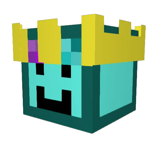 Craftlean Minecraft avatar head, 3D render