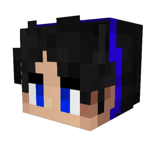 Craftor_13 Minecraft avatar head, 3D render