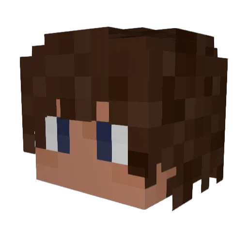 Craftosoaur Minecraft avatar head, 3D render