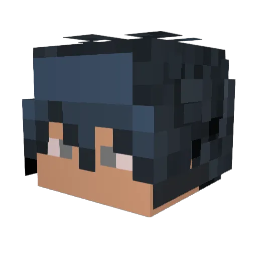 Craftpro729 Minecraft avatar head, 3D render