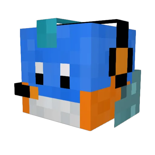 Craftsman_A Minecraft avatar head, 3D render