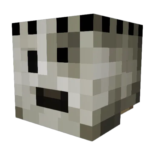 Crafty072 Minecraft avatar head, 3D render