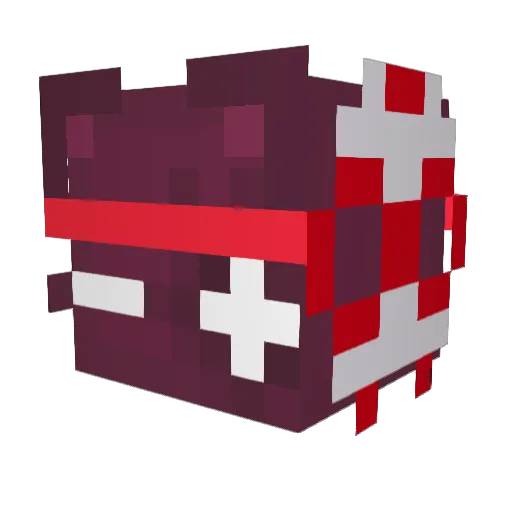 CraftyCaol Minecraft avatar head, 3D render