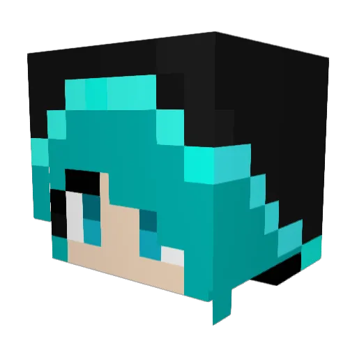 CraftyCrafter22 Minecraft avatar head, 3D render