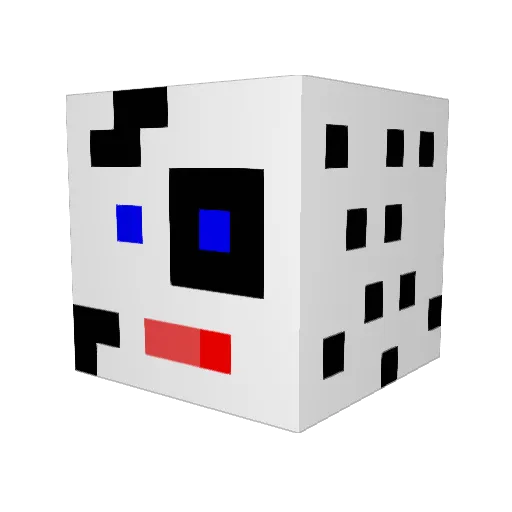 CraftyFiona Minecraft avatar head, 3D render