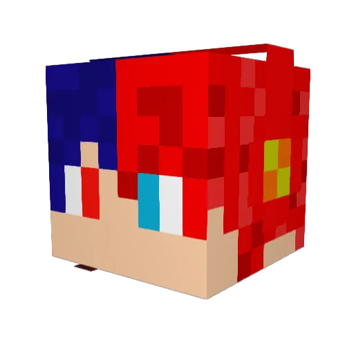 CraftyGamer239 Minecraft avatar head, 3D render