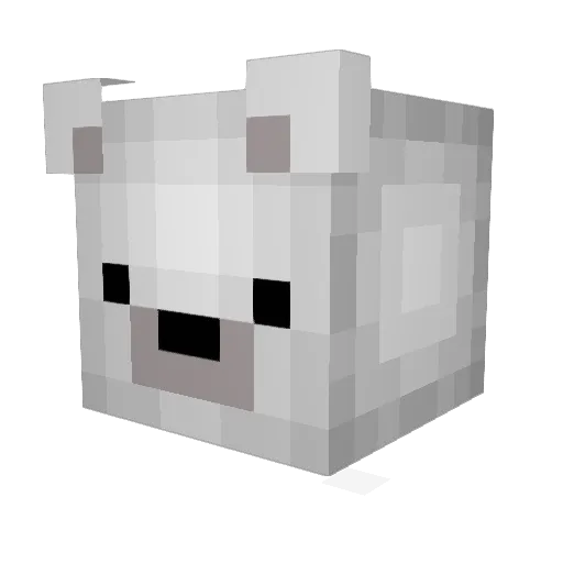 CraftyLuckster Minecraft avatar head, 3D render