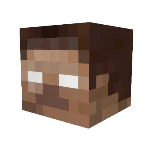CraftyM17 Minecraft avatar head, 3D render