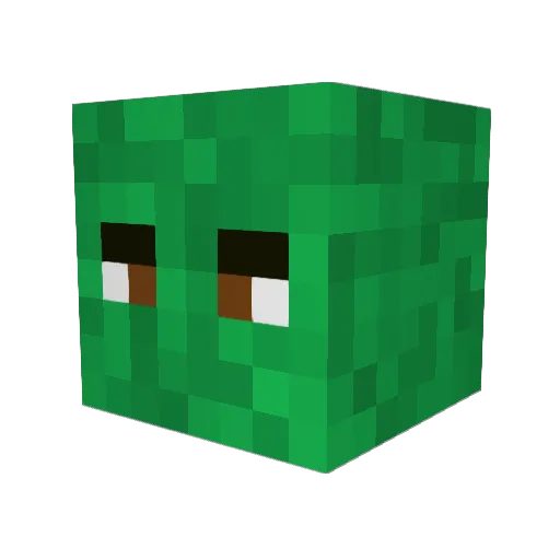 CraftyMILL Minecraft avatar head, 3D render