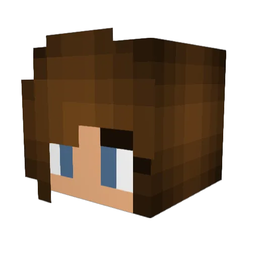 CraftyMama0310 Minecraft avatar head, 3D render