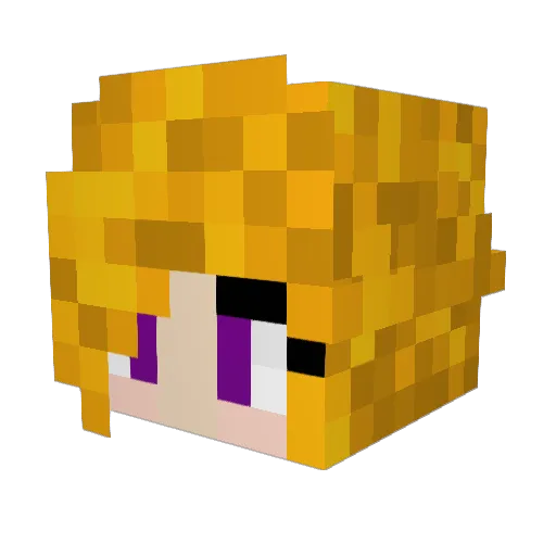 CraftyMum Minecraft avatar head, 3D render