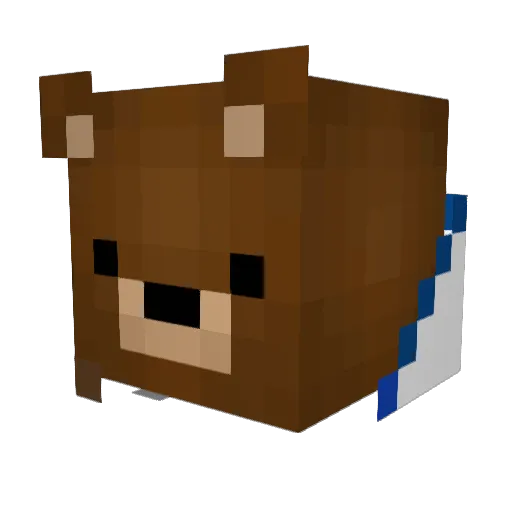 CraftyPandrZ Minecraft avatar head, 3D render