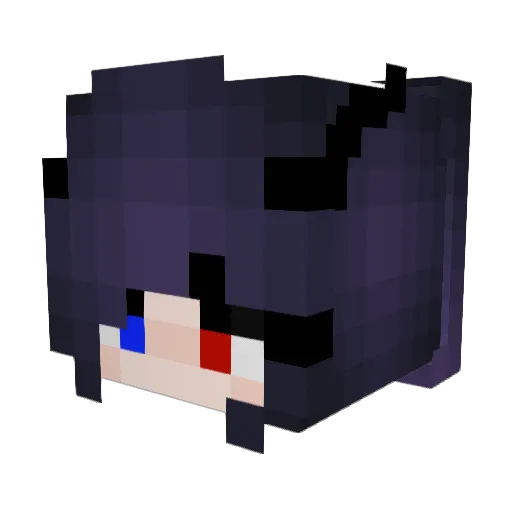 CraftySofia Minecraft avatar head, 3D render