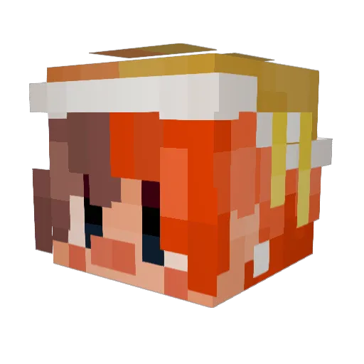 CraftyTerrier23 Minecraft avatar head, 3D render