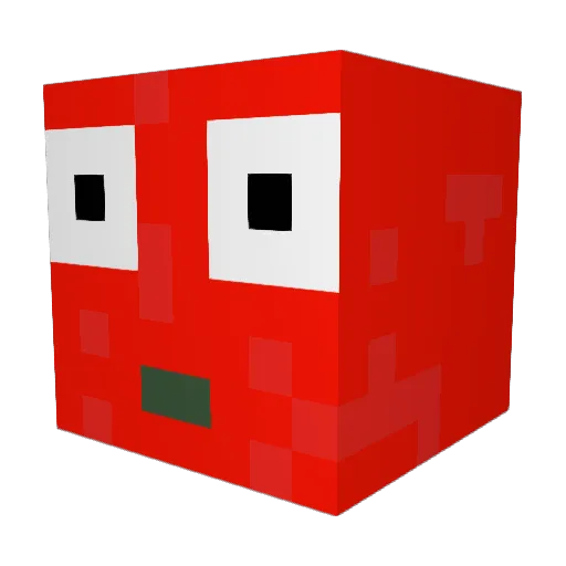 CraftyTomato Minecraft avatar head, 3D render