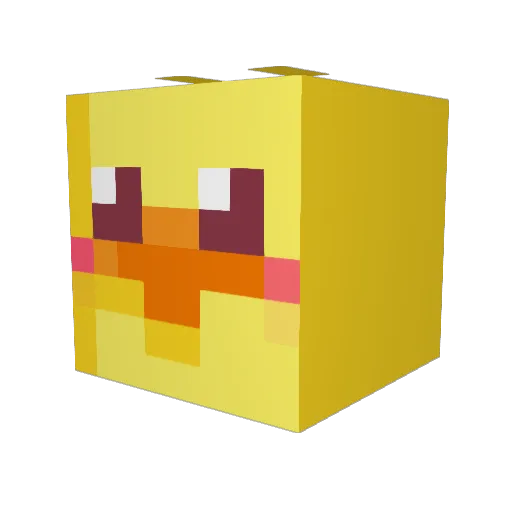 CraftyTorch Minecraft avatar head, 3D render