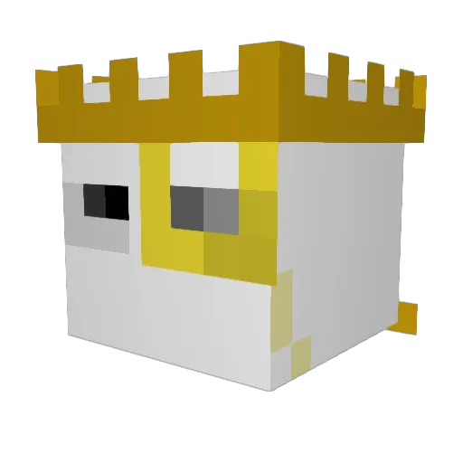 Crafty_U Minecraft avatar head, 3D render