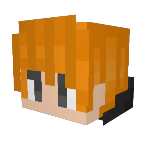 Crafty_y Minecraft avatar head, 3D render