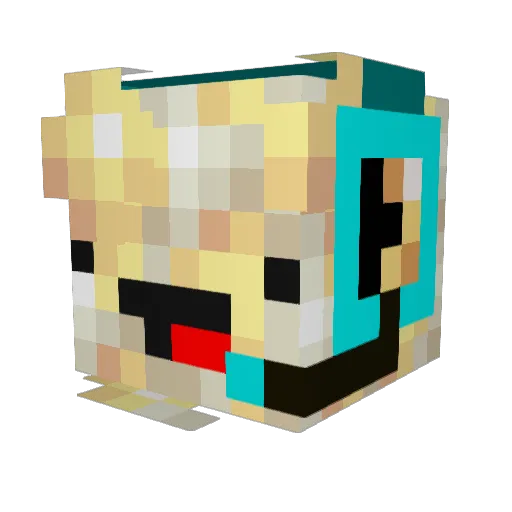 CraftyguyMC_YT Minecraft avatar head, 3D render