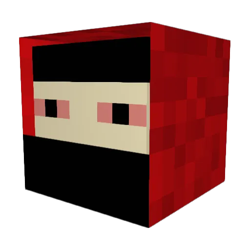 Craftymine420 Minecraft avatar head, 3D render