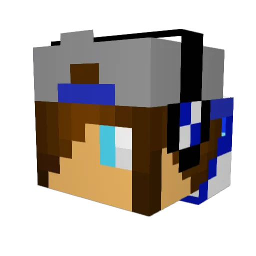 Craftyomoma Minecraft avatar head, 3D render