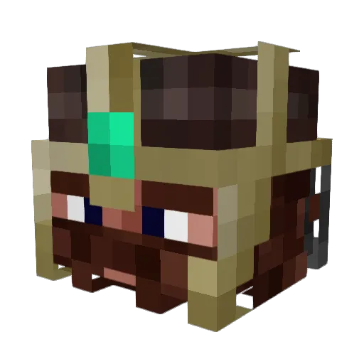 Crageth Minecraft avatar head, 3D render