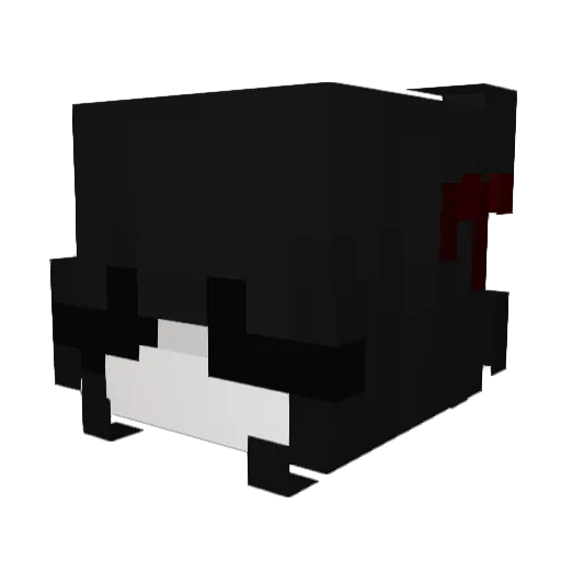 Cragged Minecraft avatar head, 3D render