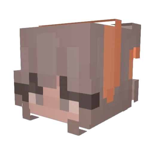 Cragger2000 Minecraft avatar head, 3D render