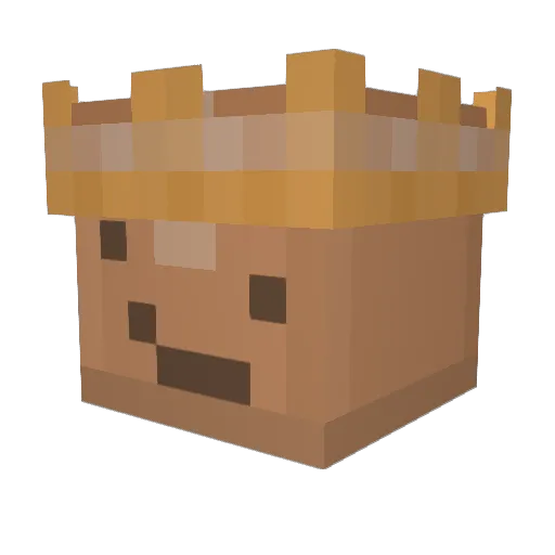 Crai15 Minecraft avatar head, 3D render