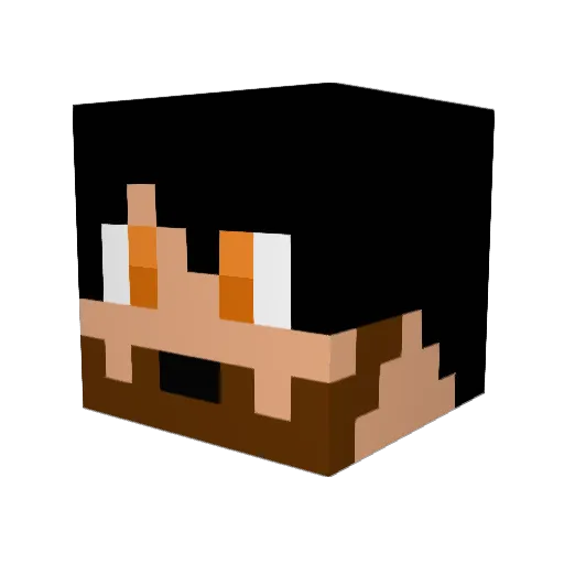 CraiganatorrTTV Minecraft avatar head, 3D render