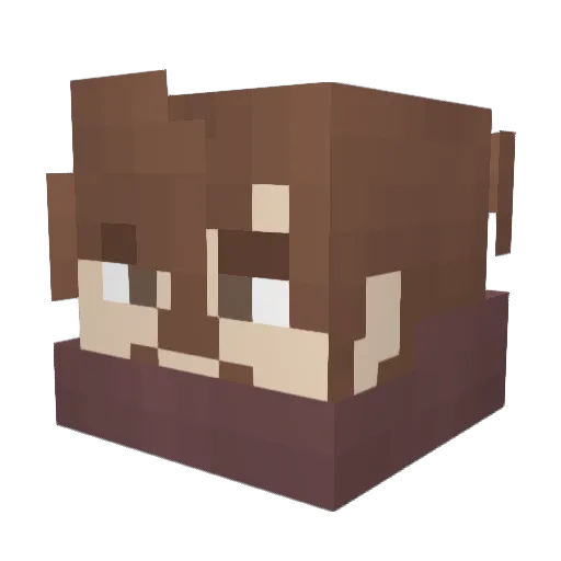 Craigery487 Minecraft avatar head, 3D render