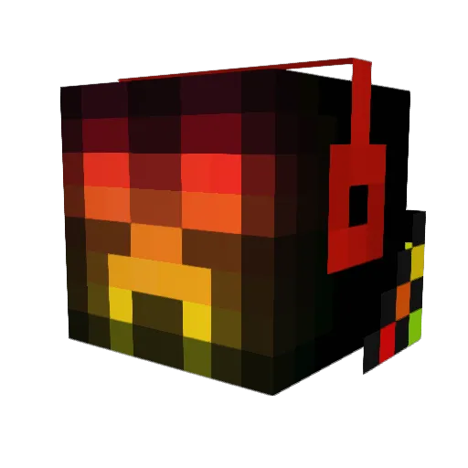 Craigiea Minecraft avatar head, 3D render
