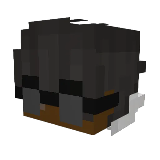 Crainiacks Minecraft avatar head, 3D render